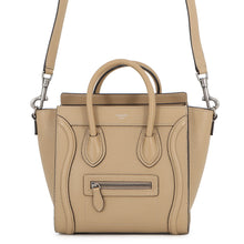 Load image into Gallery viewer, CELINE Luggage micro shopper Dune189243 Leather Size Nano