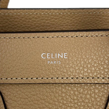 Load image into Gallery viewer, CELINE Luggage micro shopper Dune189243 Leather Size Nano