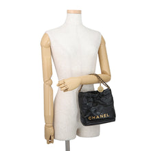 Load image into Gallery viewer, CHANEL CHANEL 22 ChainShoulder BlackAS3980-B19059-94305 Shiny Calf Leather Size Mini