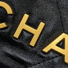 Load image into Gallery viewer, CHANEL CHANEL 22 ChainShoulder BlackAS3980-B19059-94305 Shiny Calf Leather Size Mini