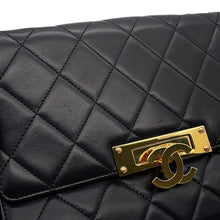将图像加载到图库查看器中,CHANEL Matelasse Coco Rock Chain Shoulder Black Lambskin