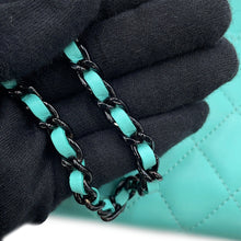 Load image into Gallery viewer, CHANEL Matelasse Chain wallet Turquoise Lambskin