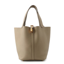 Load image into Gallery viewer, HERMES Picotin Lock Beige Marfa Taurillon Clemence Size MM