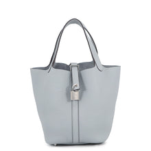 将图像加载到图库查看器中,HERMES Picotin Lock Green Pantan Taurillon Clemence Size PM