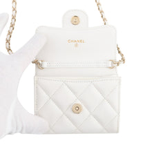 Load image into Gallery viewer, CHANEL Chain wallet WhiteAP0238 Caviar Leather