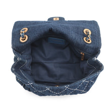 Load image into Gallery viewer, CHANEL Matelasse Single Flap ChainShoulder Bag BlueAS1328 Denim Size 25
