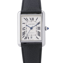 Load image into Gallery viewer, CARTIER Tank Must de Cartier Watch XL H41mmxW31mm Stainless Steel Leather Silver DialWSTA0040