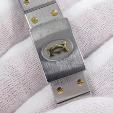 将图像加载到图库查看器中,CARTIER Santos Octagon SM W25mm Stainless Steel K18YG Ivory DialW2001683