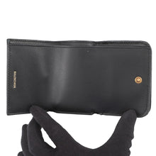 Load image into Gallery viewer, BALENCIAGA Monaco Mini Wallet Black7654672AAXB1000 Puffy Arena Lambskin