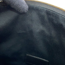 Load image into Gallery viewer, SAINT LAURENT PARIS Rive Gauche EmbroideryPouch Black/Gold710435BWTPW1055 Wool Leather