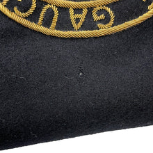 Load image into Gallery viewer, SAINT LAURENT PARIS Rive Gauche EmbroideryPouch Black/Gold710435BWTPW1055 Wool Leather