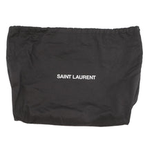 Load image into Gallery viewer, SAINT LAURENT PARIS Rive Gauche EmbroideryPouch Black/Gold710435BWTPW1055 Wool Leather