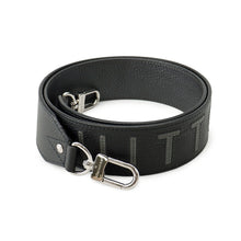 将图像加载到图库查看器中,LOUIS VUITTON Logo Shoulder Strap Noir/MetalicGrayJ02392 Leather