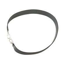 将图像加载到图库查看器中,LOUIS VUITTON Logo Shoulder Strap Noir/MetalicGrayJ02392 Leather