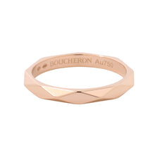 Load image into Gallery viewer, Boucheron Facet Ring Size Medium/58/#18JAL00259 18K Pink Gold