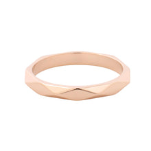 Load image into Gallery viewer, Boucheron Facet Ring Size Medium/58/#18JAL00259 18K Pink Gold