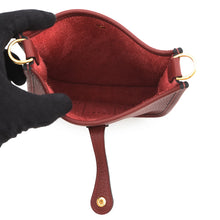 将图像加载到图库查看器中,HERMES Evelyne Amazon Long Rouge H Taurillon Clemence Size TPM