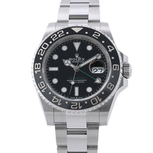 Load image into Gallery viewer, ROLEX GMT Master II W40mm Stainless Steel Black Dial126710GRNR