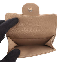 将图像加载到图库查看器中,CHANEL Tri-fold compact wallet BeigeAP0230 Caviar Leather
