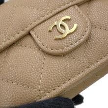 将图像加载到图库查看器中,CHANEL Tri-fold compact wallet BeigeAP0230 Caviar Leather