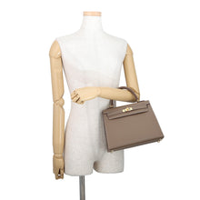 将图像加载到图库查看器中,HERMES Kelly Sellier Etoupe Epsom Size 25