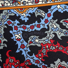 将图像加载到图库查看器中,HERMES Giant Square Tapis Persans Size 140 Red/Multicolor Silk100%