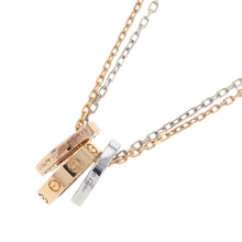 Load image into Gallery viewer, CARTIER Love Three Hoop Diamond NecklaceB7219700 K18YG K18PG K18WG