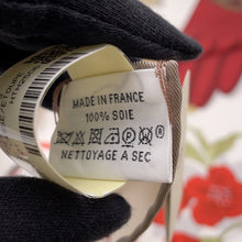 将图像加载到图库查看器中,HERMES Carre Gloves Wristwatch Size 90 Blanc Casse/Etoupe/RougeH Silk100%