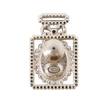 将图像加载到图库查看器中,CHANEL Perfume motif bottle Brooch BlackAB9257-B09021-NK118 Metal Rhinestone Leather