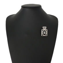 将图像加载到图库查看器中,CHANEL Perfume motif bottle Brooch BlackAB9257-B09021-NK118 Metal Rhinestone Leather