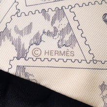 Load image into Gallery viewer, HERMES Twilly Fauve Stamp Enthusiast Parchement/Graphite/Gray Silk100%