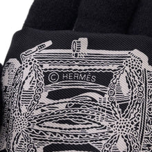 Load image into Gallery viewer, HERMES Twilly Merveilleuse Lantern Black/White Silk100%