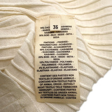 Load image into Gallery viewer, HERMES cardigan Size 36 Ivory6E2735DG Cashmere70% Silk30%