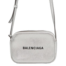 Load image into Gallery viewer, BALENCIAGA Everyday Camera Bag Shoulder Bag Silver55237200R2N1460 Leather Size XS