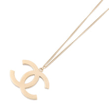 将图像加载到图库查看器中,CHANEL CC Logo Necklace Gold/Transparent Gold Plated Rhinestone