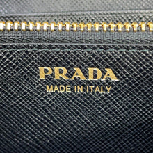 Load image into Gallery viewer, PRADA Bifold WalletNagazai Cloth Black1MH132_QWA_F0002 Saffiano LeatherLeather