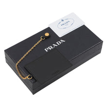Load image into Gallery viewer, PRADA Bifold WalletNagazai Cloth Black1MH132_QWA_F0002 Saffiano LeatherLeather