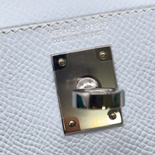 Load image into Gallery viewer, HERMES Mini Kelly 2 Tricolor Blue Plume/Vert Jade/Gold Epsom Size Mini