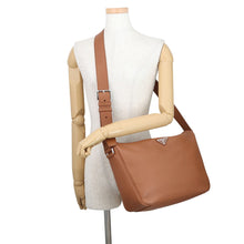 Load image into Gallery viewer, PRADA Vitello Dino Shoulder Bag Brown2VH182 Grain Leather