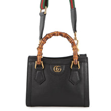 将图像加载到图库查看器中,GUCCI Diana Bamboo 2WAYHandbag Black702732 U3ZDT 1073 Leather Size Small