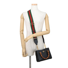 Load image into Gallery viewer, GUCCI Diana Bamboo 2WAYHandbag Black702732 U3ZDT 1073 Leather Size Small