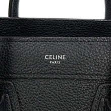 Load image into Gallery viewer, CELINE Luggage shopper Black189243 Leather Size Nano