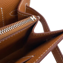 Load image into Gallery viewer, HERMES Kelly wallet long to go Gold Epsom