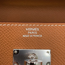 Load image into Gallery viewer, HERMES Kelly wallet long to go Gold Epsom