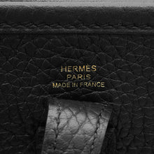 Load image into Gallery viewer, HERMES Evelyne Amazon Long Black Taurillon Clemence Size TPM