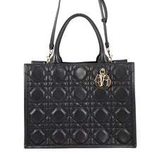 将图像加载到图库查看器中,Dior Macrocannage Book Tote BlackM1324OWHP Calf Leather Size Medium