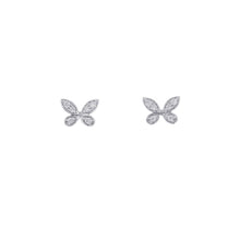 Load image into Gallery viewer, GRAFF Pave Butterfly Diamond Petit Stud EarringsRGE1563 18K White Gold
