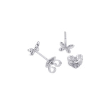 Load image into Gallery viewer, GRAFF Pave Butterfly Diamond Petit Stud EarringsRGE1563 18K White Gold