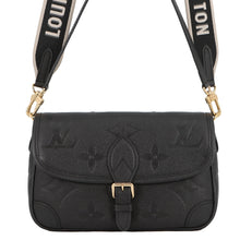 将图像加载到图库查看器中,LOUIS VUITTON Dianu Noir/PurpleM46386 Monogram Empreinte Leather