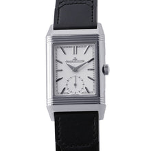 将图像加载到图库查看器中,JAEGER-LE COULTRE Reverso Tribute Duo Small Seconds H42.9mmxW25.5mm Stainless Steel Leather White/Blue DialQ3908410